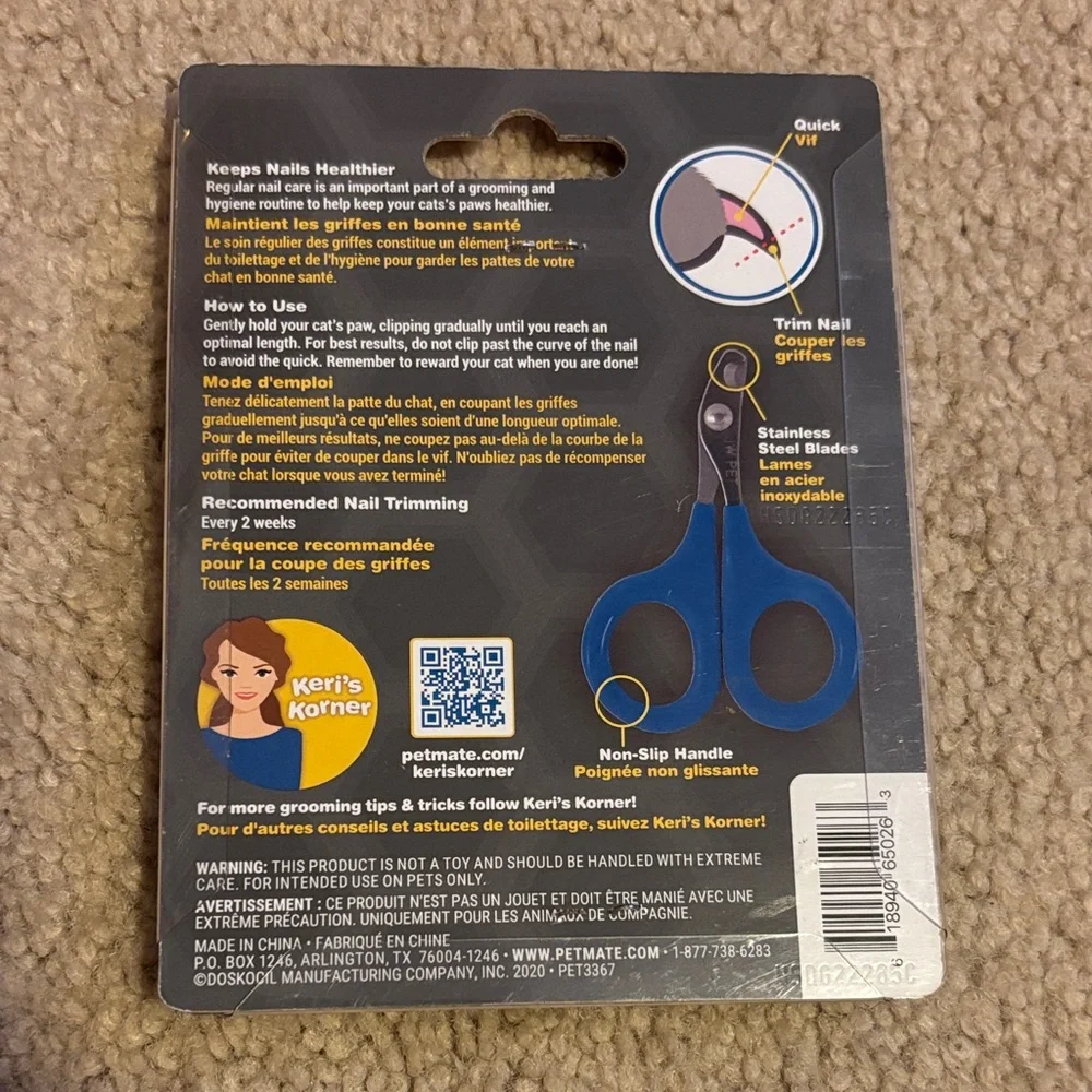 Blue Cat Nail Clipper